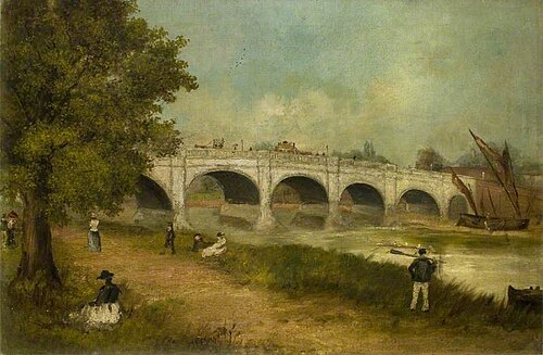 Kew Bridge, London, 1900, Walter Greaves