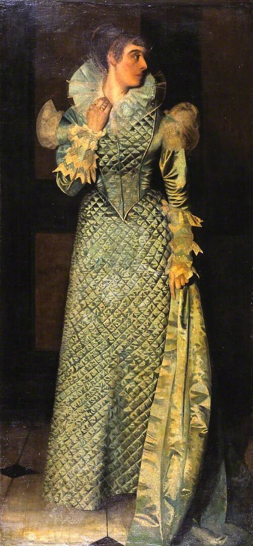 The Green Dress, 1875, Walter Greaves