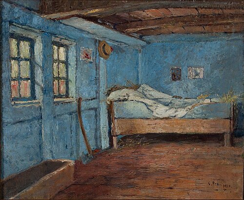 In der Knechtekammer, 1900, Carl Arp