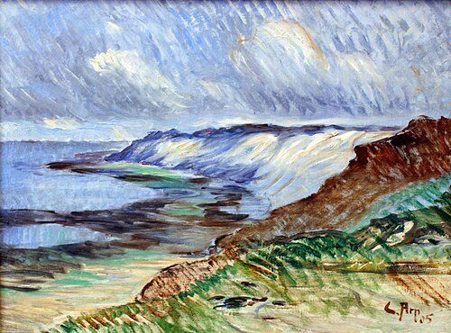 Coastline on Sylt (Morsum cliff), 1905, Carl Arp