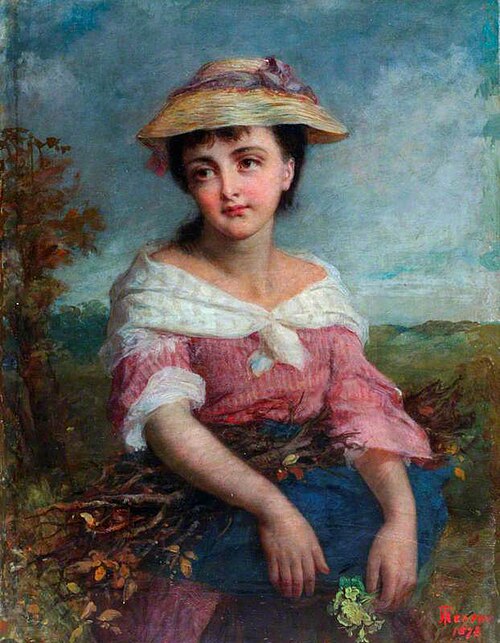 The Little Wood Gatherer, 1873, Thomas Frank Heaphy