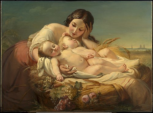 L'Abondance, 1848, Jean Baptiste Van Eycken (peintre  1809-1853)