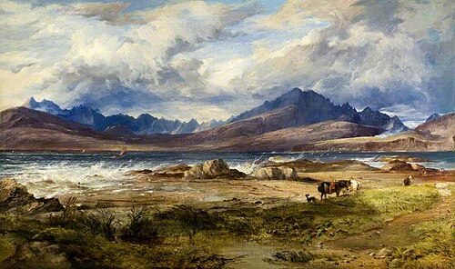 The Cuillin from Ord, Skye, 1854, Horatio McCulloch