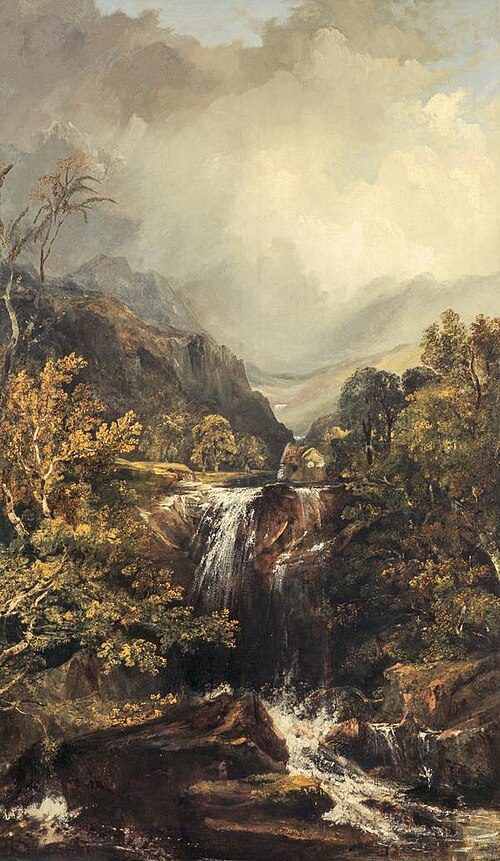 Highland Landscape with a Waterfall, 1835, Horatio McCulloch