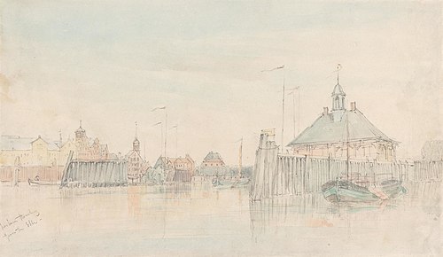 Harbour, Hamburg from the Elbe, , Alfred Gomersal Vickers
