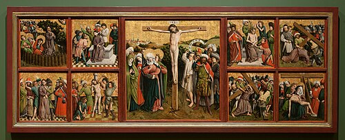 Altarpiece with The Passion of Christ, 1444, Meister des Tucheraltars