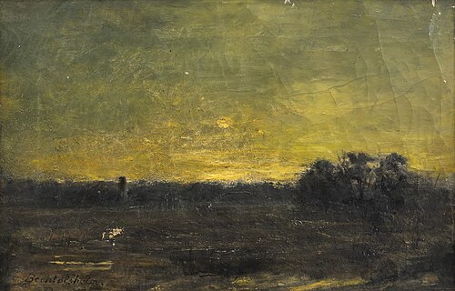 Abendliche Landschaft, , Gustav Bechtolsheim