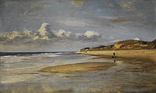 Küste in der Normandie, 1891, Gustav Bechtolsheim