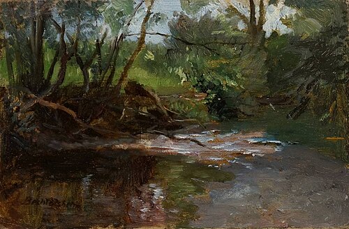 Flusslauf, 1890, Gustav Bechtolsheim