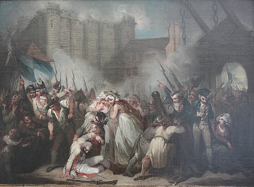 La prise de la Bastille, 1790, Henry Singleton