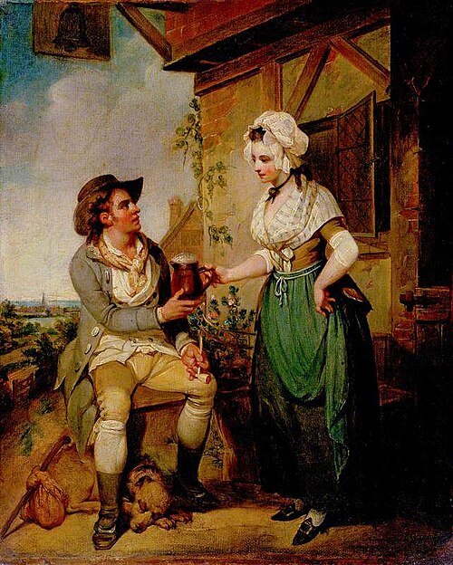 At the Inn Door, , Henry Singleton