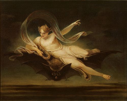 Ariel on a Bat's Back, 1819, Henry Singleton