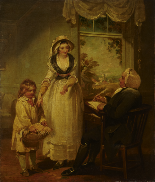 The Vicar of the Parish Receiving His Tithes, 1792, Henry Singleton