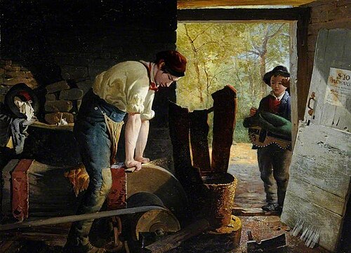 The Two Grinders, 1858, Godfrey Sykes