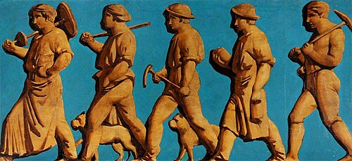 Frieze with Figures (polyptych), , Godfrey Sykes