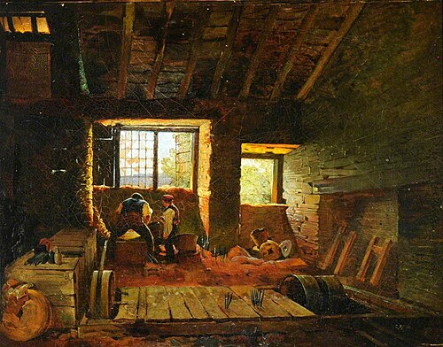 Interior of a Sheffield Grinder's Hull, , Godfrey Sykes