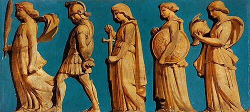 Frieze with Figures (polyptych), , Godfrey Sykes