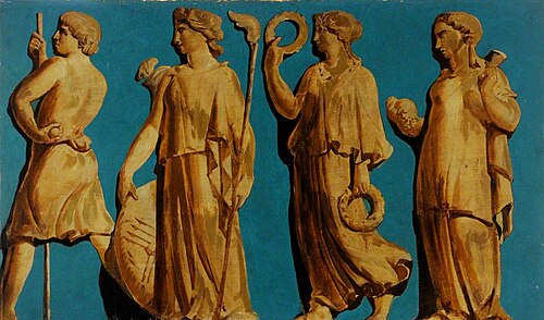 Frieze with Figures (polyptych), , Godfrey Sykes
