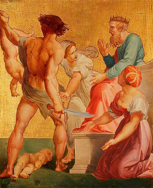 The Judgment of Solomon (after Raphael), , Godfrey Sykes