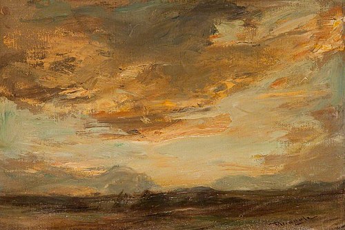 Sunset in Arran, 1850, James Lawton Wingate