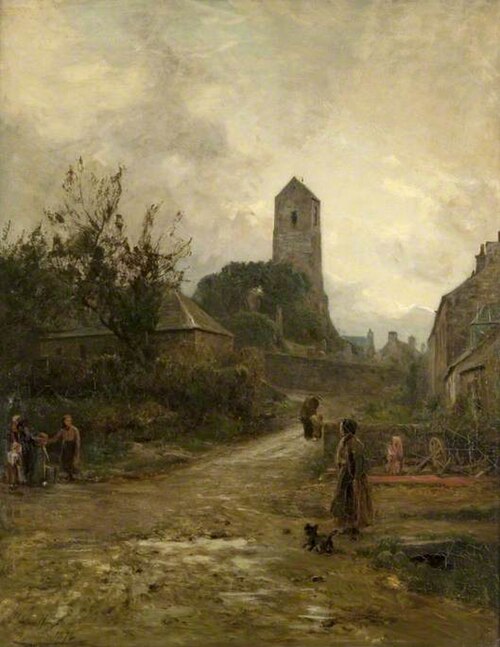 Old Church at Muthill, 1874, James Lawton Wingate