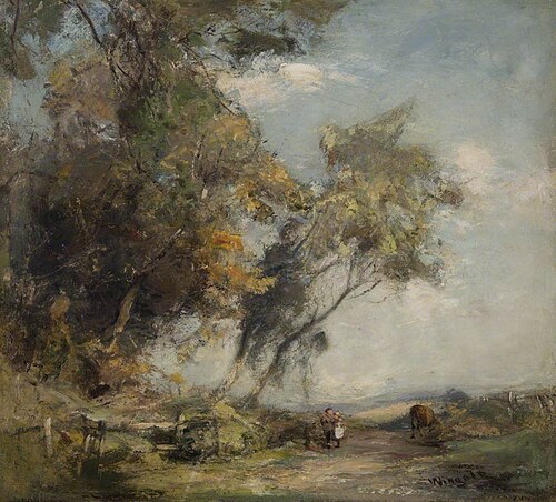 Landscape with Trees and Children, , James Lawton Wingate