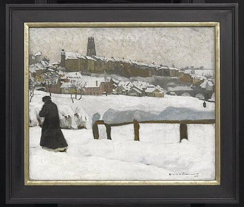 Freiburg in the Snow, 1920, Hughes de Beaumont