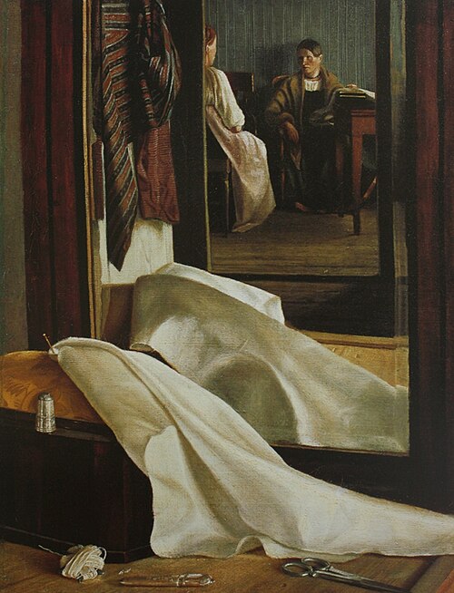 Reflection in the Mirror, 1850, Grigori Soroka