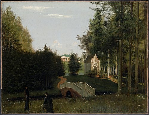 The View of the Farmstead of Ostrovki in the Province of Tver, 1845, Grigori Soroka