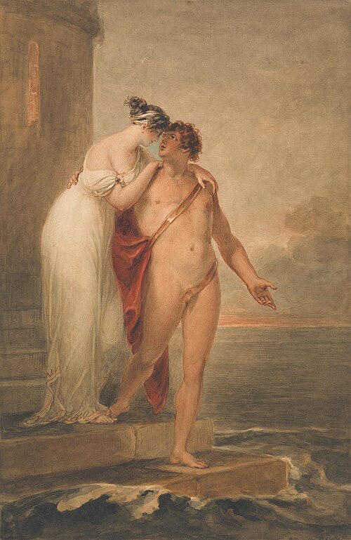Hero and Leander, 1801, William Hamilton