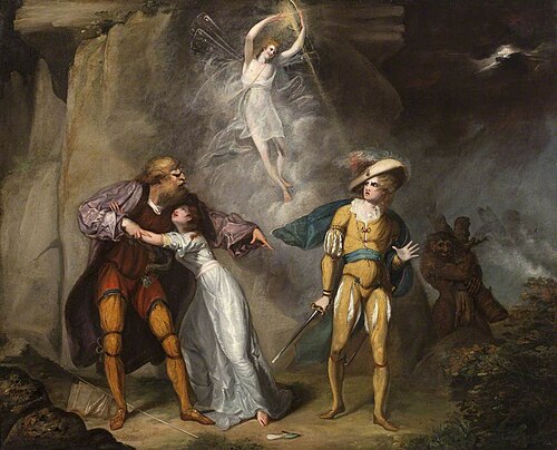 Scene from 'The Tempest' by William Shakespeare, 1790, William Hamilton