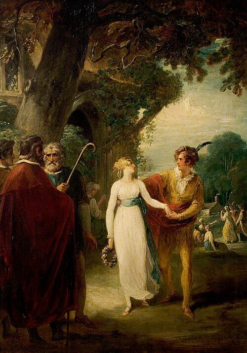'A Winter's Tale', Act IV, Scene 3, the Shepherd's Cot (from the Boydell series), 1787, William Hamilton