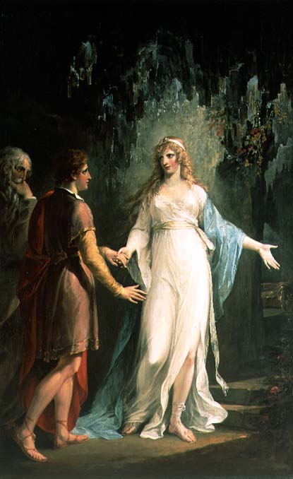 Calypso receiving Telemachus and Mentor in the Grotto, 1800, William Hamilton