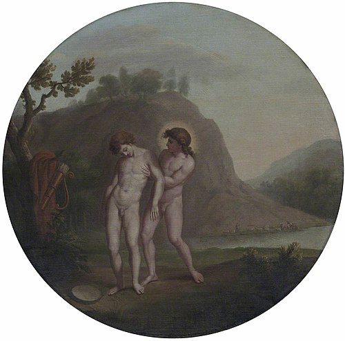 Apollo and Hyacinthus (after Domenichino), 1769, William Hamilton