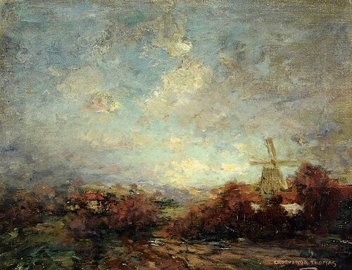 Landscape with a Windmill, , Grosvenor Thomas