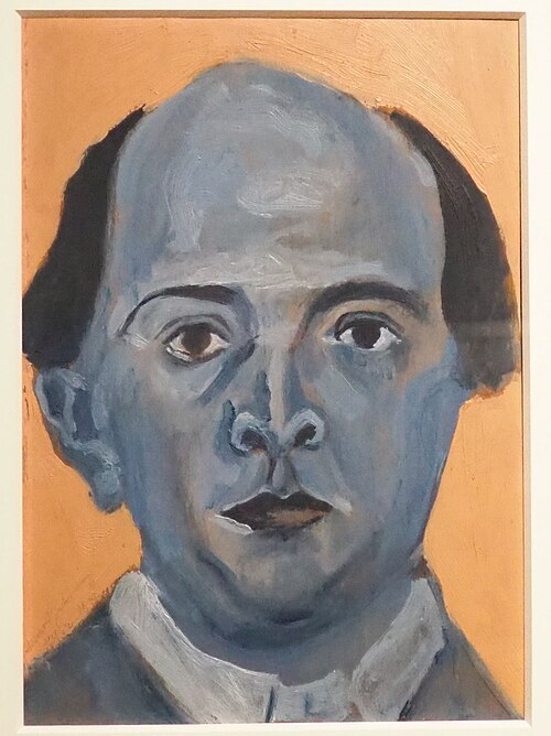 Blaues Selbstportrait, 1910, 1910, Arnold Schoenberg