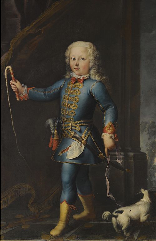 Portrait of Michele Antonio Saluzzo with his dog, 1734, Maria Giovanna Clementi