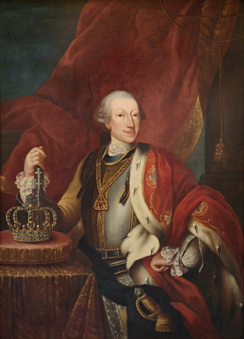 Dipinto raffigurante Carlo Emanuele III di Savoia, 1750, Maria Giovanna Clementi
