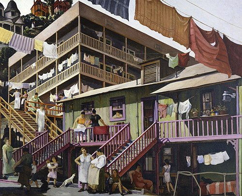 Tenement Flats, 1933, Millard Sheets
