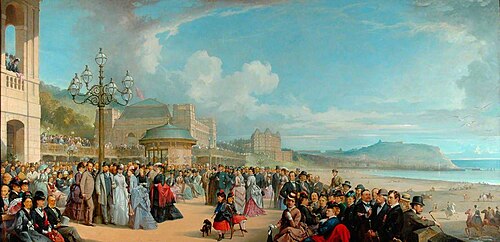 The Spa Promenade, 1871, Thomas Jones Barker