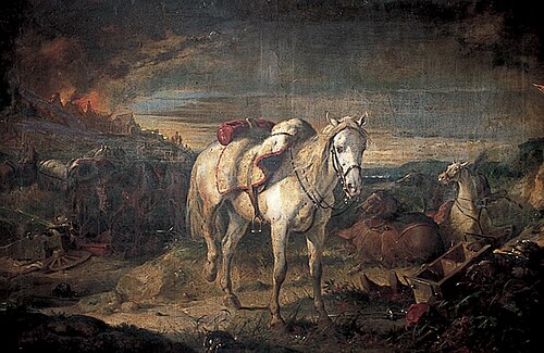 Riderless War Horses After the Battle of Sedan, 1873, Thomas Jones Barker