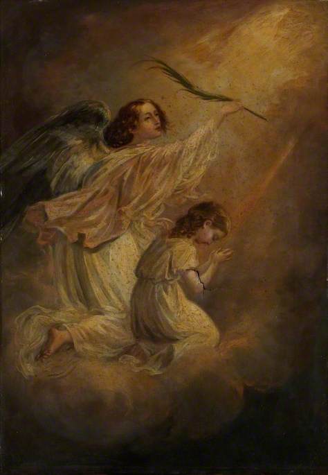 Angel with a Child, , Thomas Jones Barker