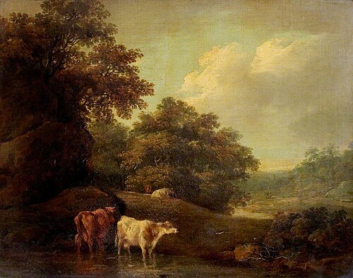 Landscape with Cattle, , Thomas Jones Barker