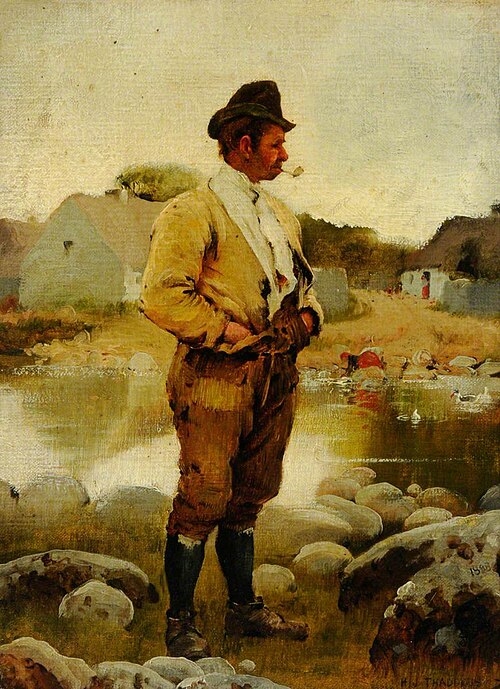 An Irish Peasant, 1888, Henry Jones Thaddeus