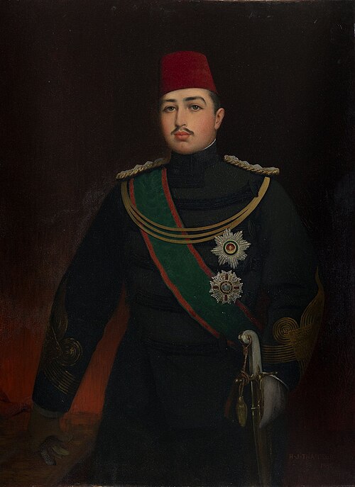 Abbas II Hilmi (1874-1944), Khedive of Egypt, 1892, Henry Jones Thaddeus