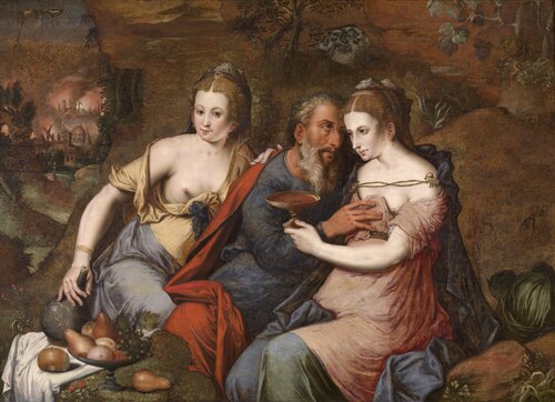 Lot and his Daughters, 1563, Maître du Fils prodigue