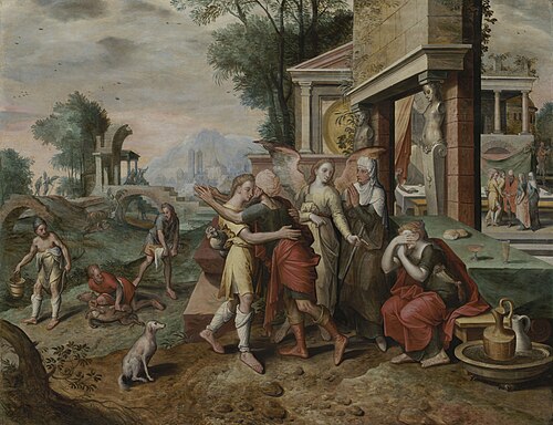 Le Retour de Tobie, 1560, Maître du Fils prodigue