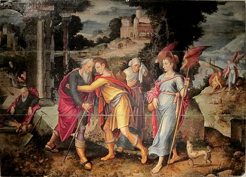 Histoire de Tobie, 1575, Maître du Fils prodigue