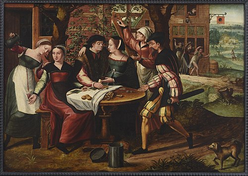 De verloren zoon, 1545, Maître du Fils prodigue