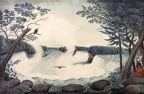 Niagara Falls from Above, 1766, Thomas Davies